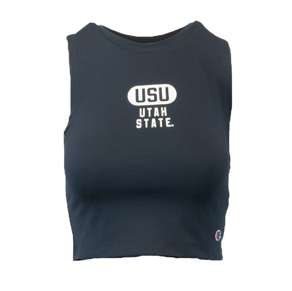 Women's Champion USU Utah State Tank Top navy blue